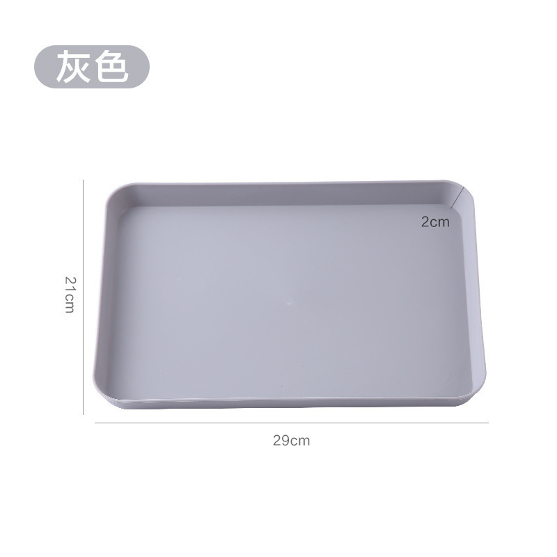 トレイインスタイル家庭用シンプルな長方形プラスチックフルーツトレイティートレイリビングルームレストランデザートウォーターカップ小さなトレイ|undefined