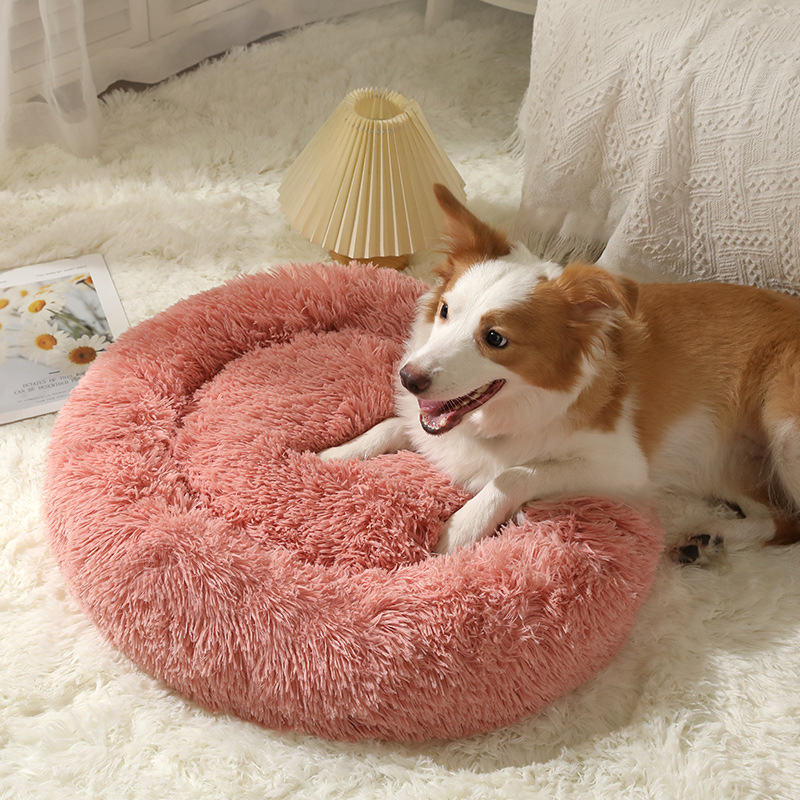 Nido redondo personalizado, nido de felpa, nido para mascotas, cama para perros cálida en invierno, cama para mascotas, cojín para perros, cojín para mascotas, perrera