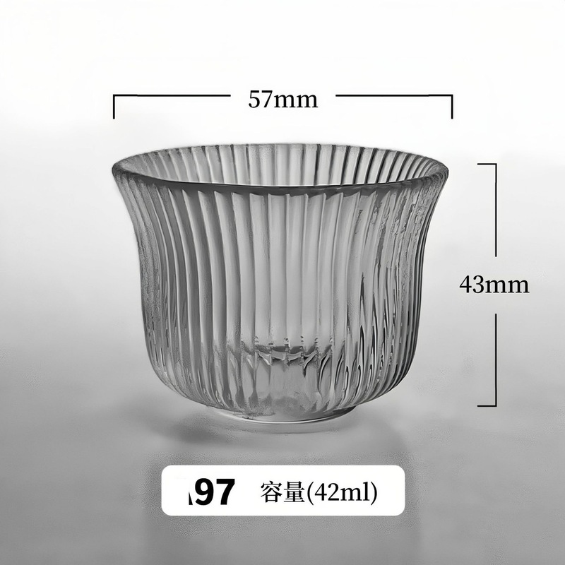日本式ガラスカップ家庭用透明主人カップ|undefined