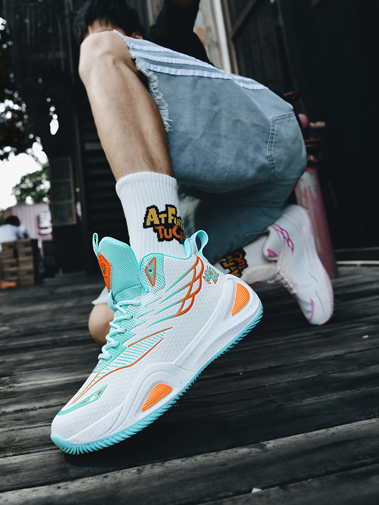 Zapatos de baloncesto de cuero para hombres de otoño nuevos zapatos deportivos antideslizantes juveniles zapatos de entrenamiento profesional image 5