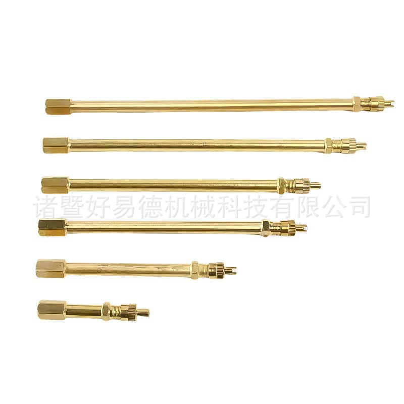 汽车轮胎气门嘴延长管纯铜延长杆轮胎充气嘴电动独轮平衡车配件