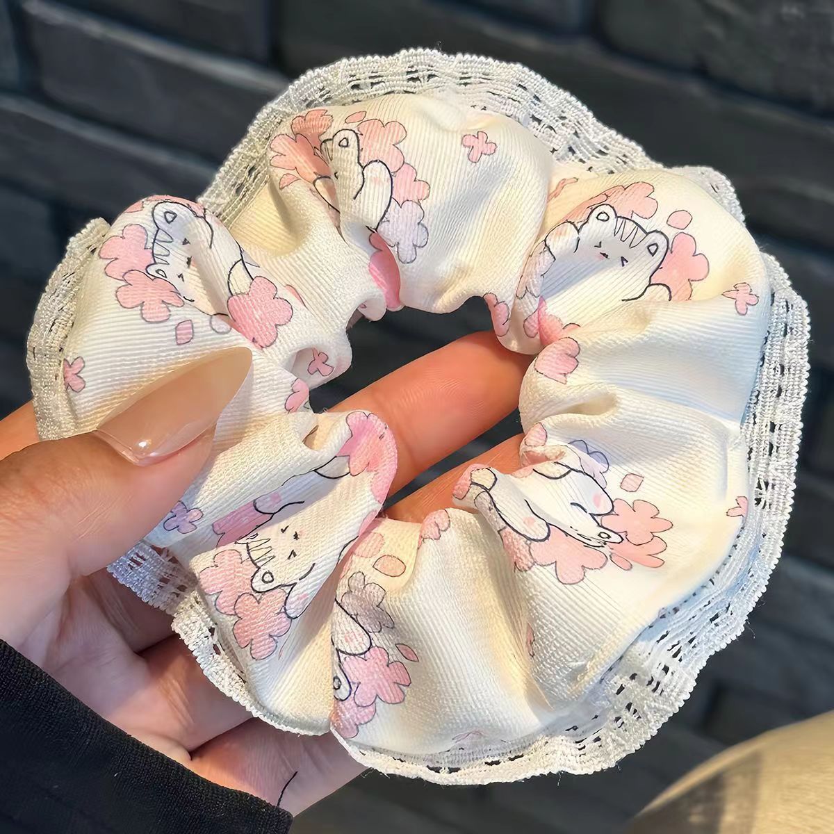 35＃可爱小花KT猫发圈