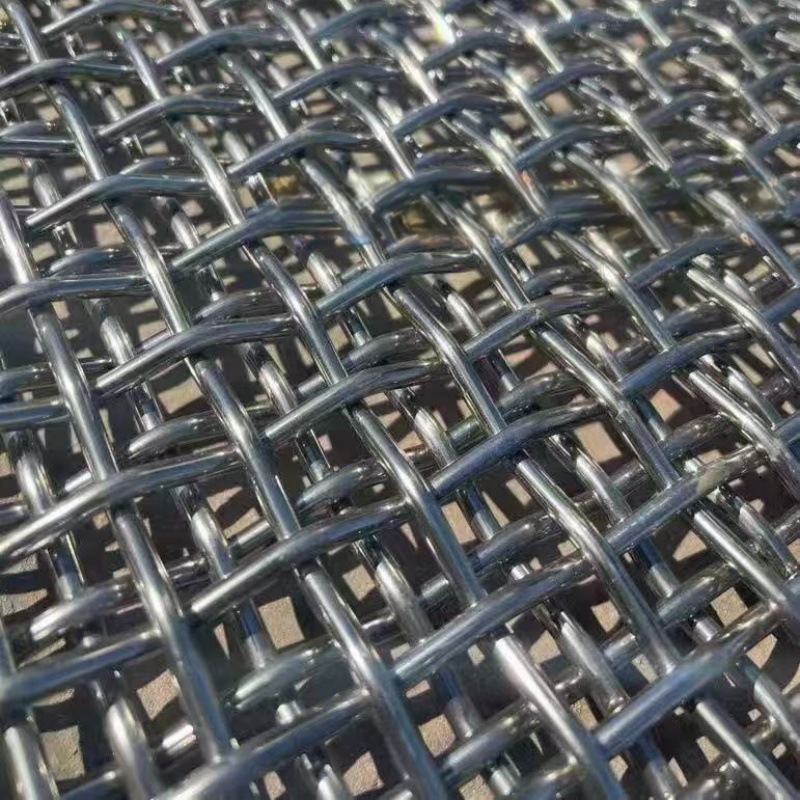 工业用304不锈钢编织轧花网 精密不锈钢网波浪方孔网耐磨振动筛网