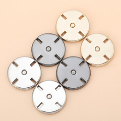 Metal coat invisible snap buttons, cashmere sweater woolen women's clothing high-end zipper snaps