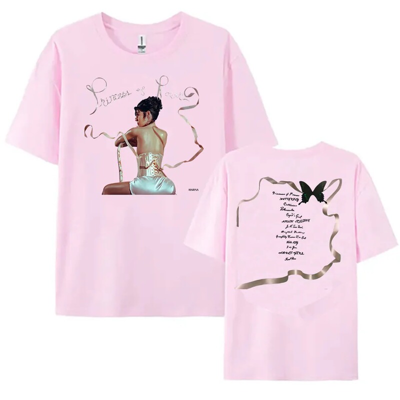 Women's Clothing Marina Princess's Power Album Print T-Shirt Summer Cotton Soft Unisex Streetwear T-Shirt for Women Women's Clothing Marina Princess's Power Album Print T-Shirt Summer Cotton Soft Unisex Streetwear T-Shirt for Women