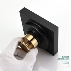 全銅槍灰色隱藏嵌入式地漏黑色浴室衛生間淋浴房金色隱形防臭地漏