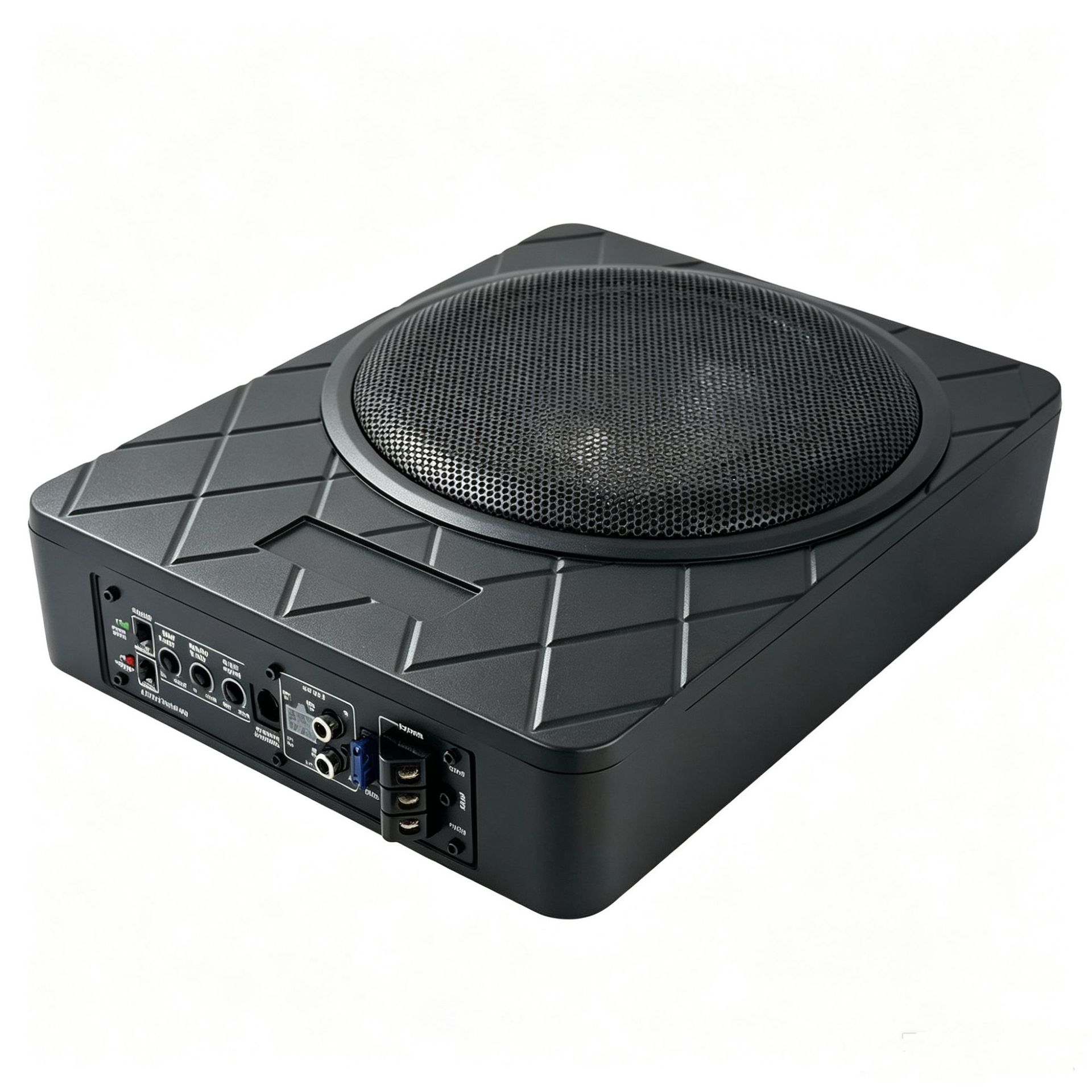 Cross-border e-commerce wholesale car audio modification spider subwoofer with lights 10inch high-power active ultra-thin subwoofer