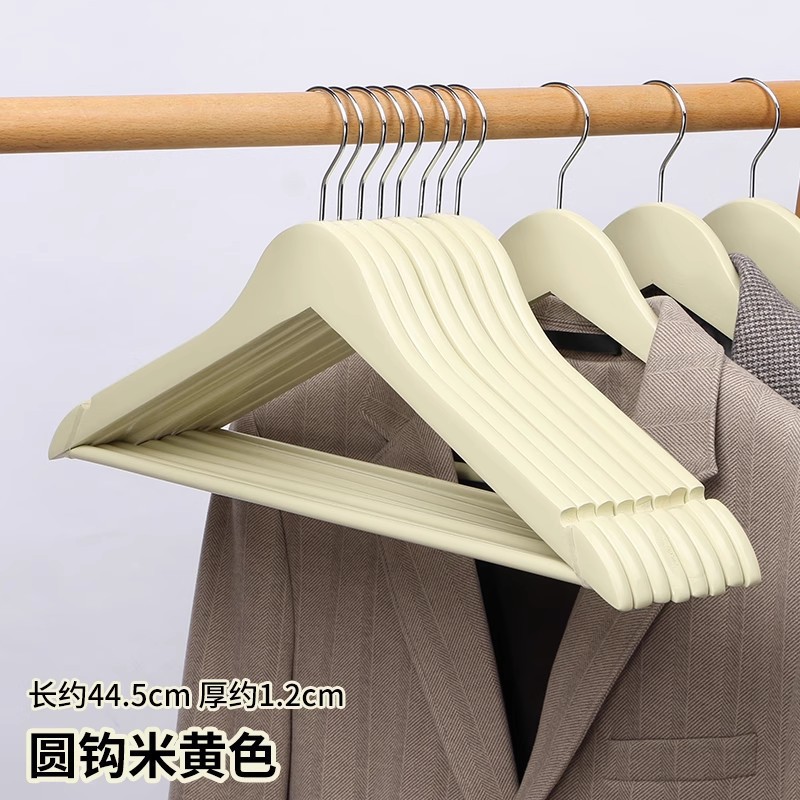 Perchas de madera maciza tienda de ropa hotel al por mayor soporte de ropa para el hogar dormitorio estante de ropa percha madera para adultos