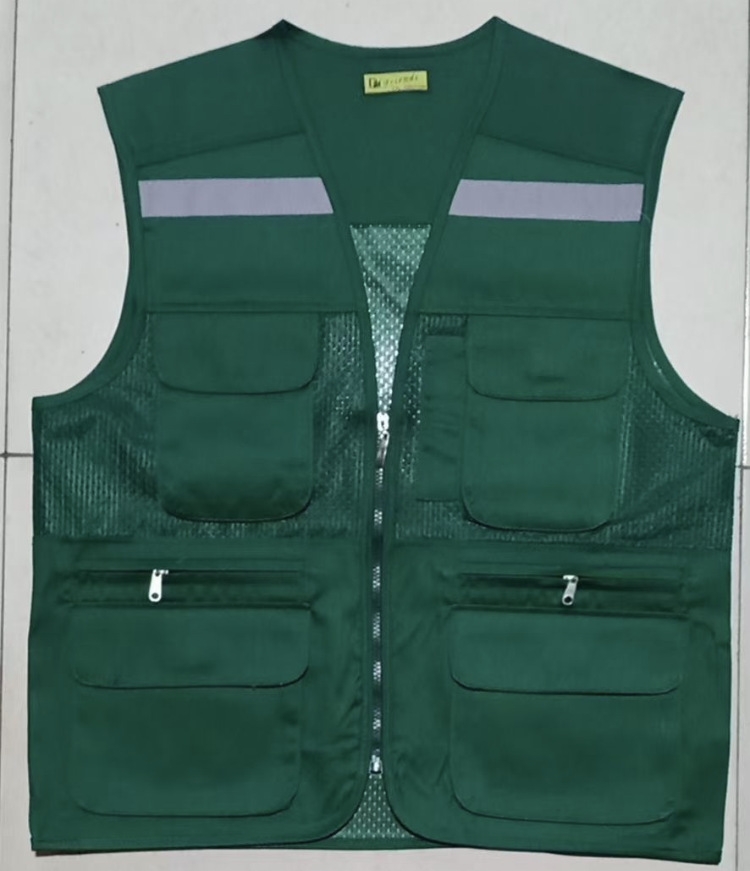 Chaleco multibolsillos, chaleco de voluntariado, tamaño personalizado, impresión reflectante, gestión de emergencias, fotografía, malla, ropa de trabajo para comercio exterior