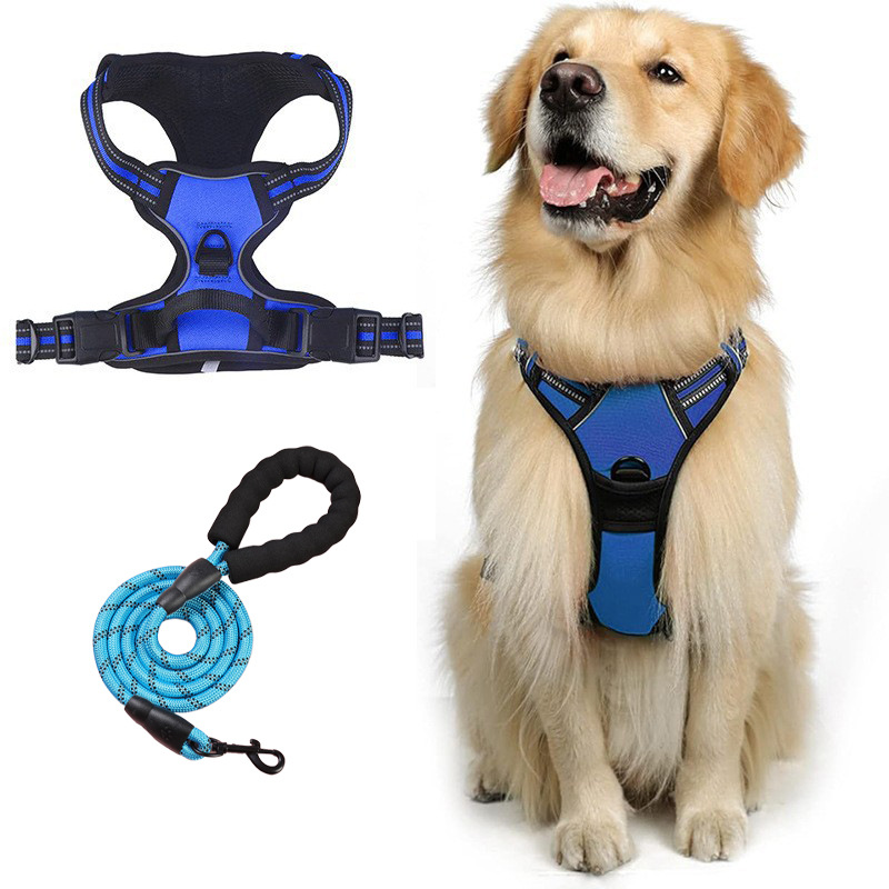Nuevo perro transfronterizo corda de tracción a prueba de explosiones correa de pecho para perros grandes cuerda de perro reflectante chaleco tipo mascota