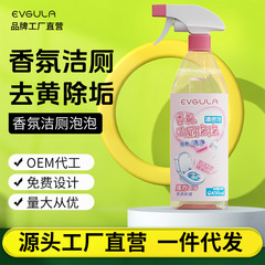 アロマトイレの泡をきれいにしてトイレの洗剤をきれいにします。
