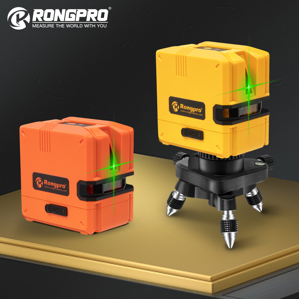 Rongpro激光水平仪绿光大仰角180度大角度带usb充电锂电高精度