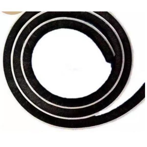 门窗自粘黑色毛条密封自粘毛条自粘毛条绿膜胶毛条铝合金塑钢门密