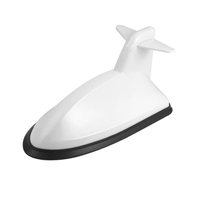 Car Shark Fin Antenna with Enhanced Signal Radio Function Roof Modification Decorative Sand and Fish Tail Car Wireless (vehicle antenna) - white
