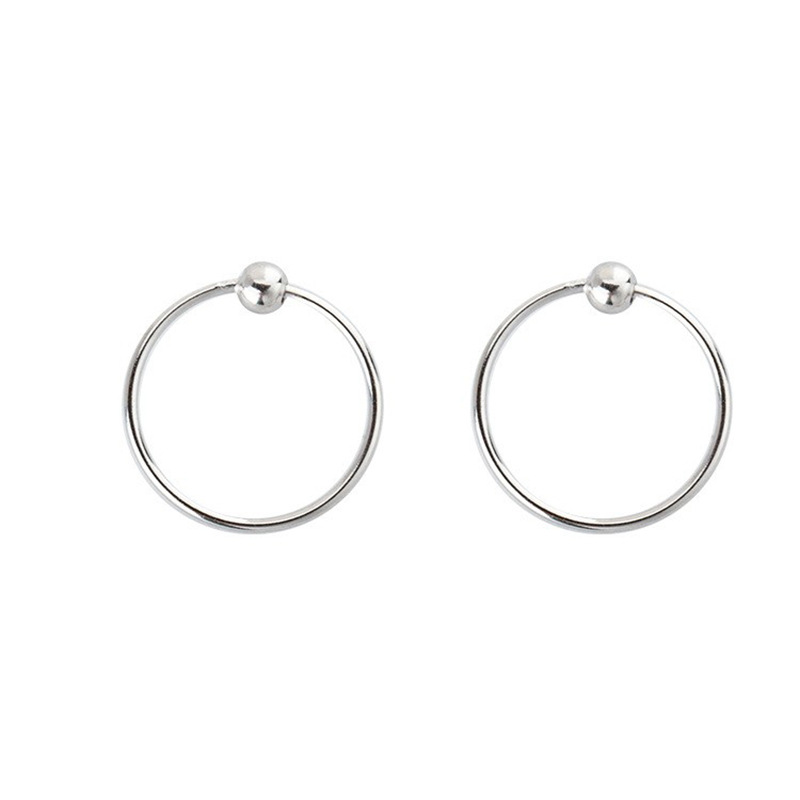 [Mu Xi] Ear Ring Female Small Ear Buckle Ear Bone Ring Sterling Silver Niche Tide Ring Earrings Female Ring Elegant Ring