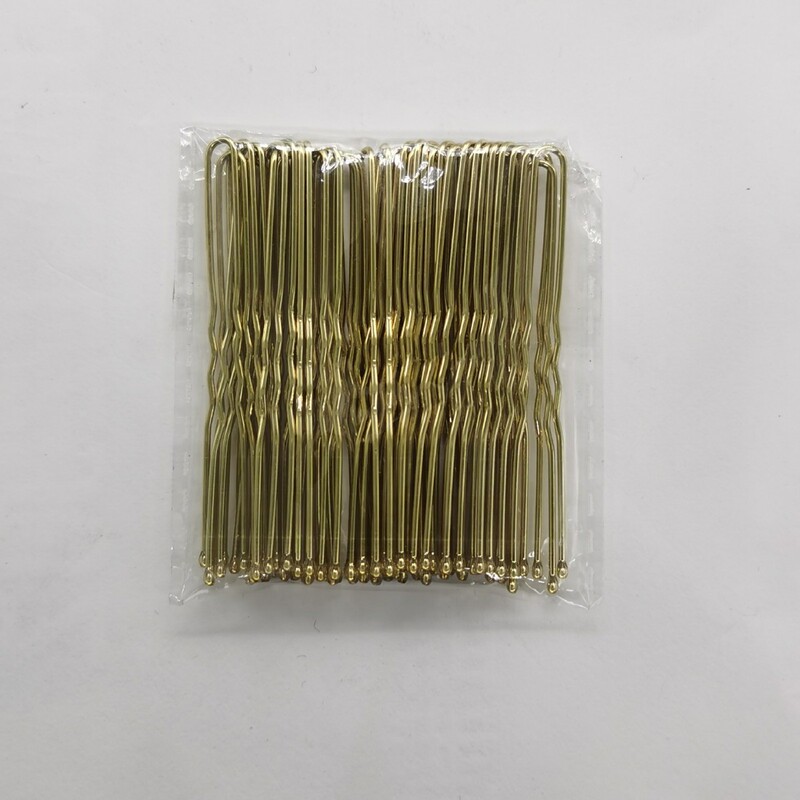 u型夹扎头发夹造型盘发加粗固定一字夹 波浪带点头防刮头发卡|undefined