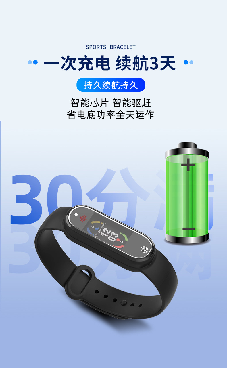 The new cross-border Q3 smart bracelet features multiple functions such as health and exercise step counting, electronic mosquito repellent, heart rate and blood pressure monitoring undefined