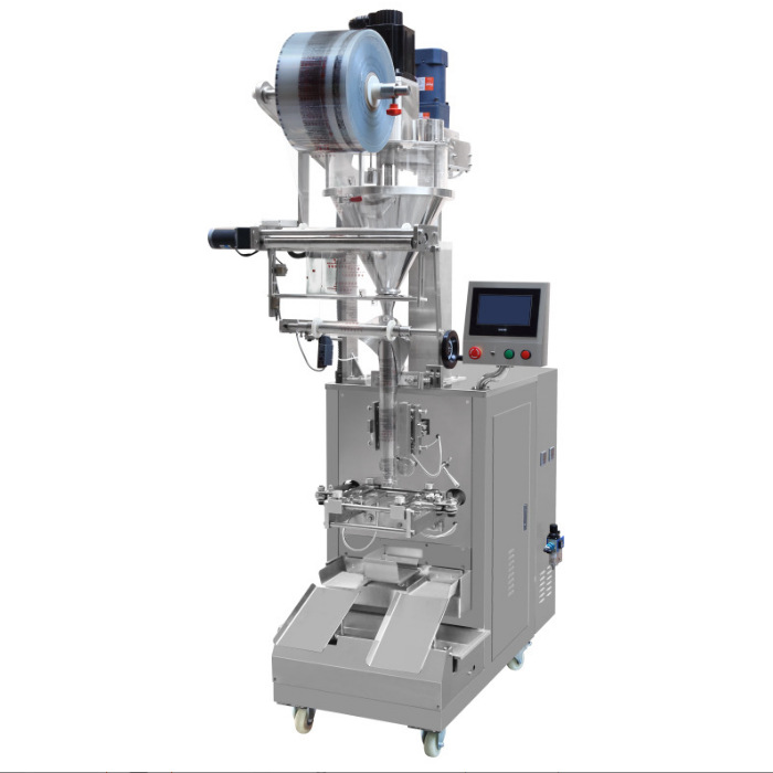 Máquina automática de llenado de polvo de polvo de tres lados sellado bolsa de fabricación de té en polvo de cuatro lados sellado máquina de envasado cuantitativo de almidón