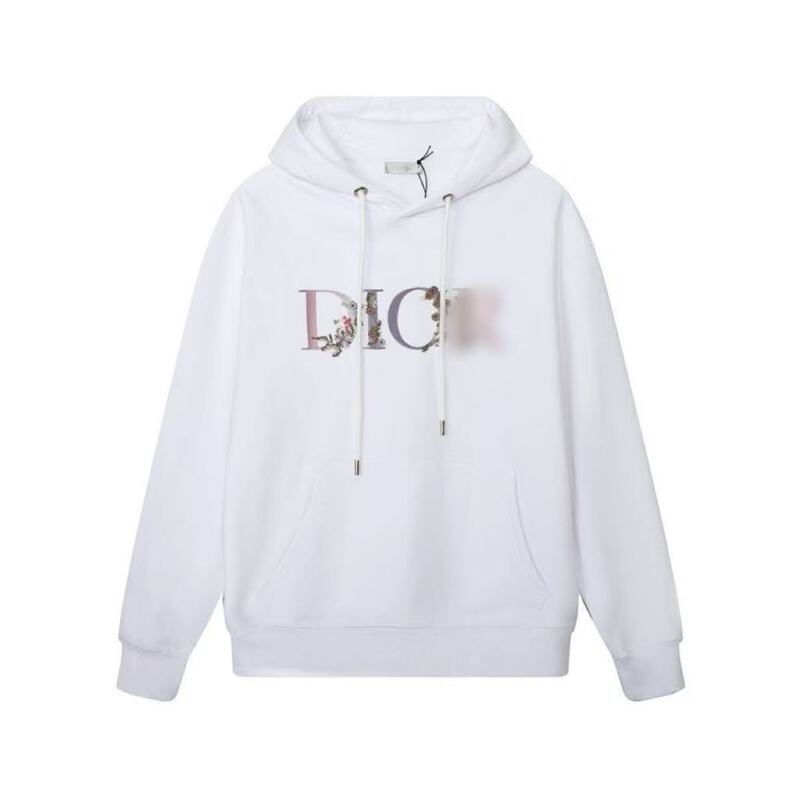 CD男女字母花卉秋冬连帽新款潮流宽松百搭卫衣上衣同款印花|undefined