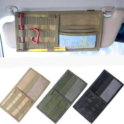 Cross border multi-function automobile Visor Car Visor Storage bag Hanging bag Glasses clip Paper clips Credentials bag