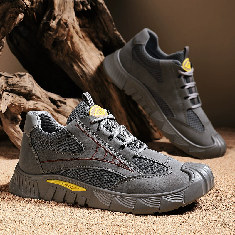 Летняя новая мода на открытом воздухе удобная дикая износостойкая промышленная обувь низкая повседневная мужская обувь трансграничная мода мужская обувь по страхованию труда