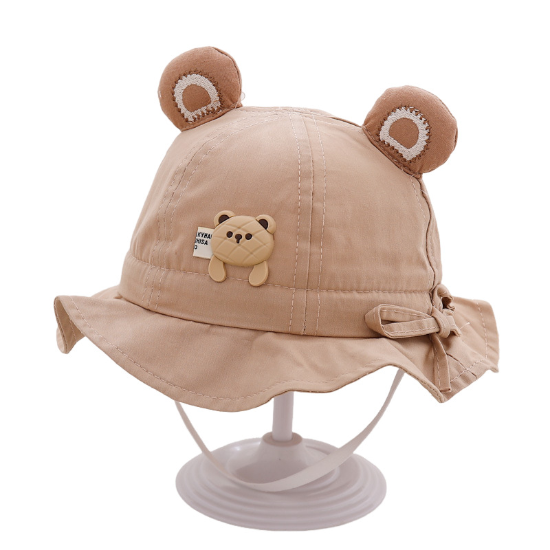 Sombrero para bebés, sombrero de pescador de primavera y otoño, super lindo bebé, lindo sombrero de algodón para bebés, ajuste delgado sombrero de lavabo solar