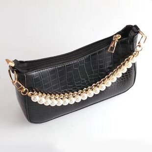 European and American Cross-Border Imitation Pearl Thick Chain Bag Chain Simple Versatile Handbag with Decorative Accessories Mobile Phone Case Chain