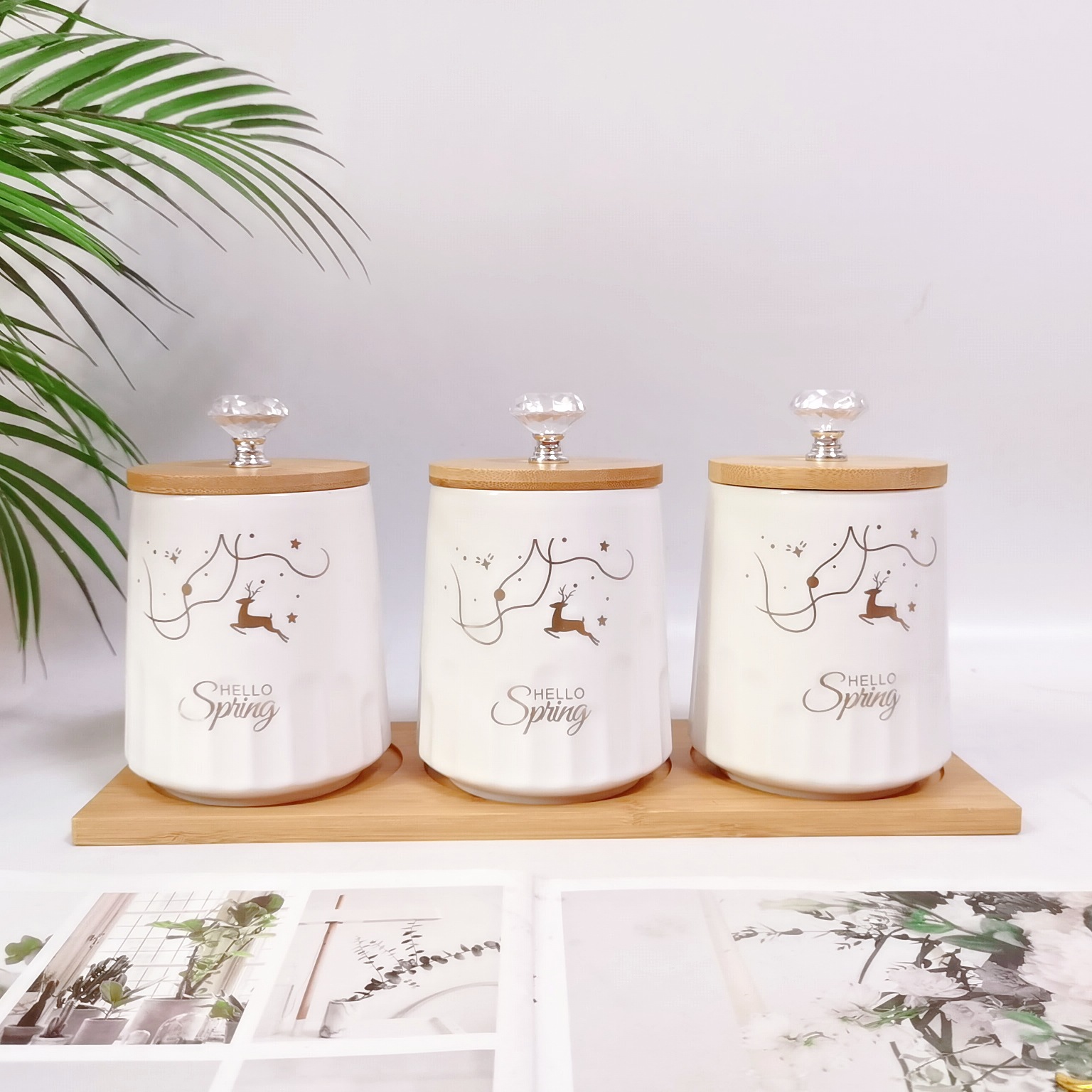 Exportación Oriente Medio exportación cerámica sellada tarro mate granos almacenamiento tarro cocina almacenamiento condimento tarro café té tarro