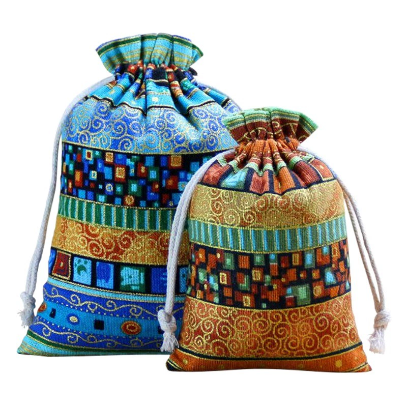 Трансграничные горячие продажи хранения ювелирных изделий Рождественский подарок сумка Саше шнурок мешок имитация белья шнурок мешок