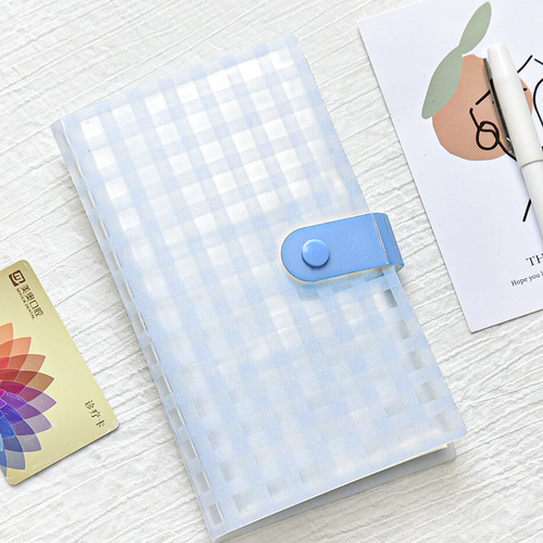 PP simple buckle business card book 240 card slots card holder large capacity business card holder ticket collection book