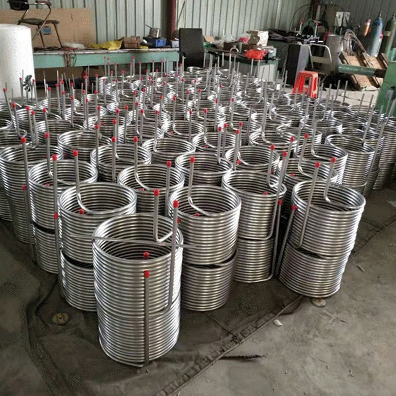 厂家直销冷水机盘管不锈钢盘管自酿啤酒冷却盘管饮料机盘管蒸发器