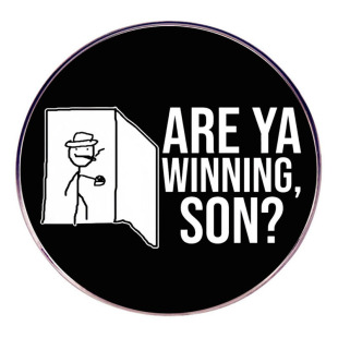 Are you going to win? Brooch humorous cartoon funny English pin badge metal alloy badge accessories