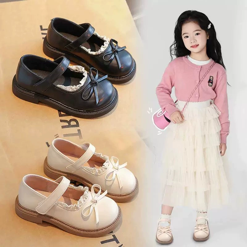 Маленькие кожаные туфли для девочек 2025 весна и осень новые детские туфли принцессы Лолиты девушки британский стиль мода мягкая подошва одиночные туфли