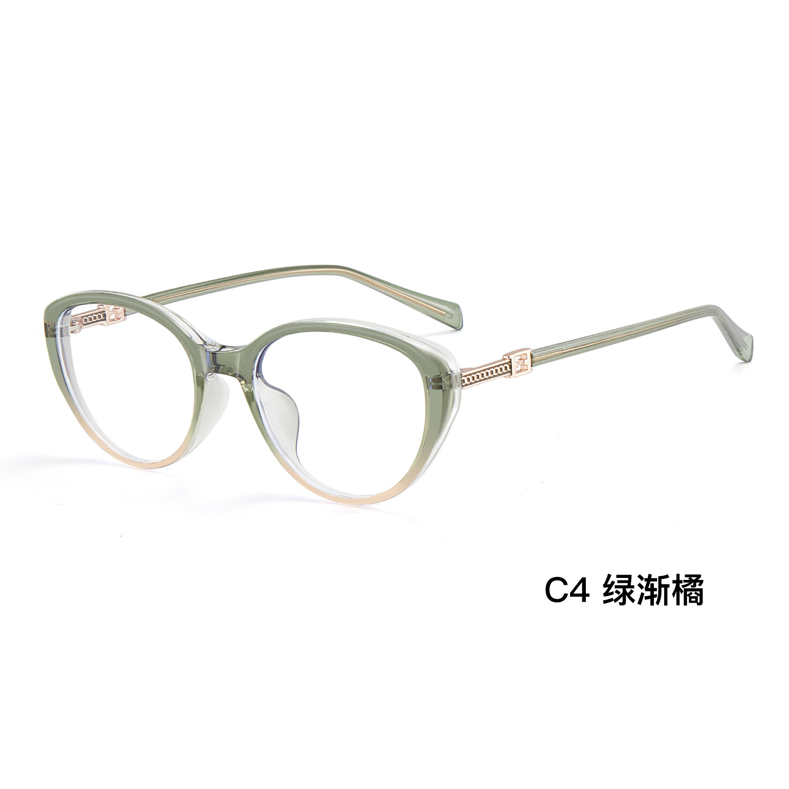 Gran marca reticulante artefacto facial ojo de gato anti-luz azul TR90 marco de gafas de 4 mm de ancho puede equiparse con miopía al por mayor