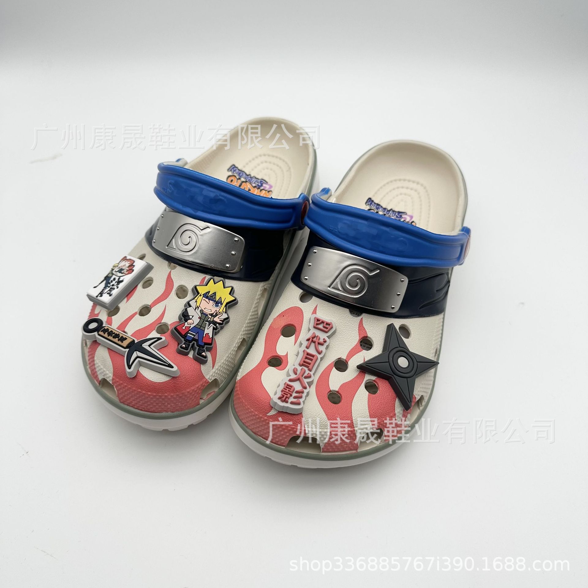 Croos nuevo Yuzhi-Hokage zapatillas de verano de dibujos animados agujero zapatos al aire libre sandalias suaves al por mayor