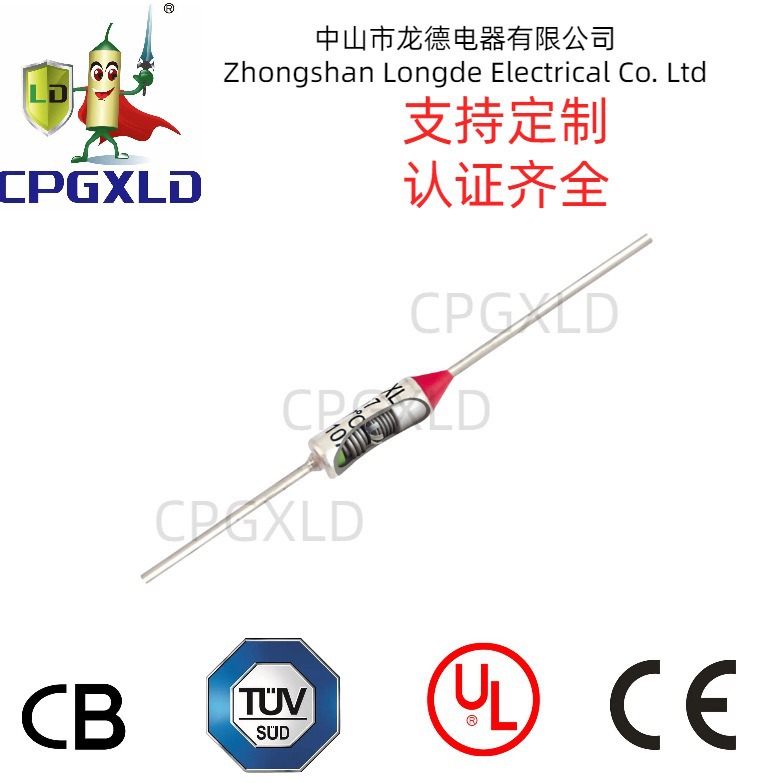 供应欧标155℃热熔断器Thermal Fuse  18*24 15A