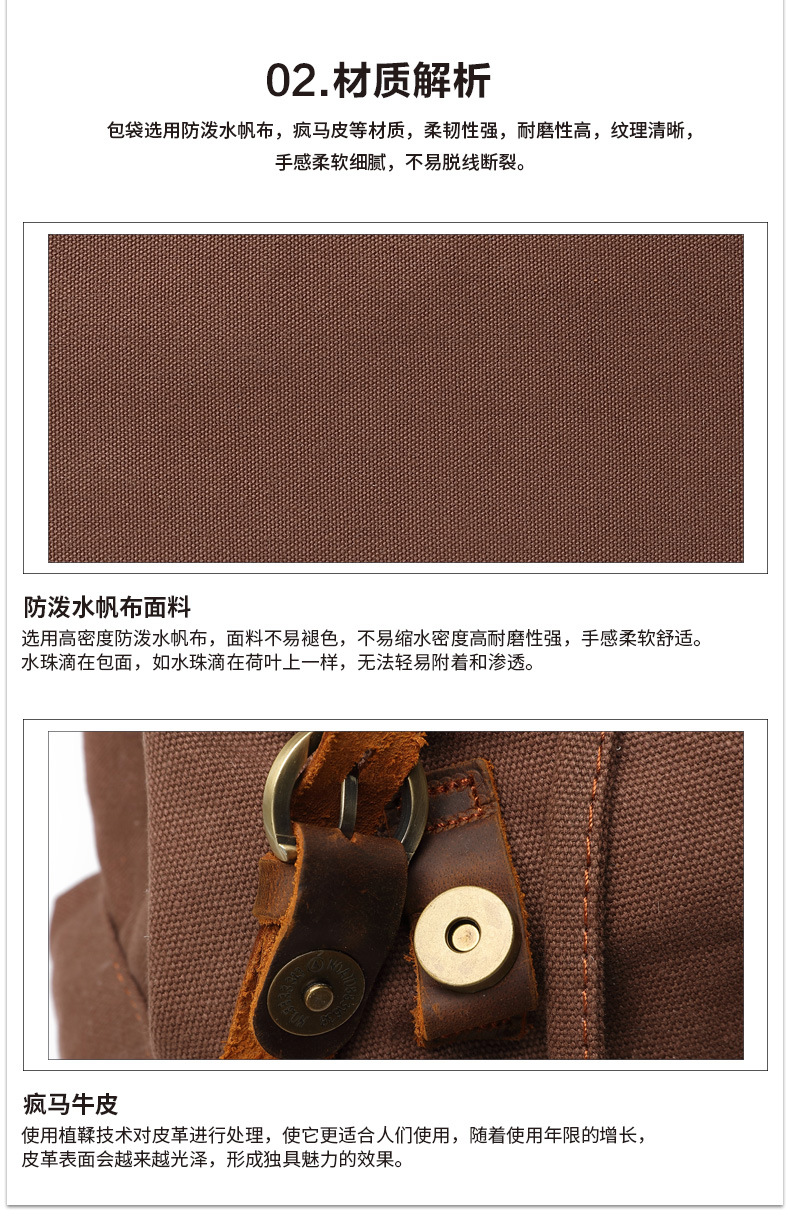 Amazon Best-Selling Vintage Double Shoulder Backpack Men's Laptop Travel Bag Trendy Fashion Unisex Backpack In Stock