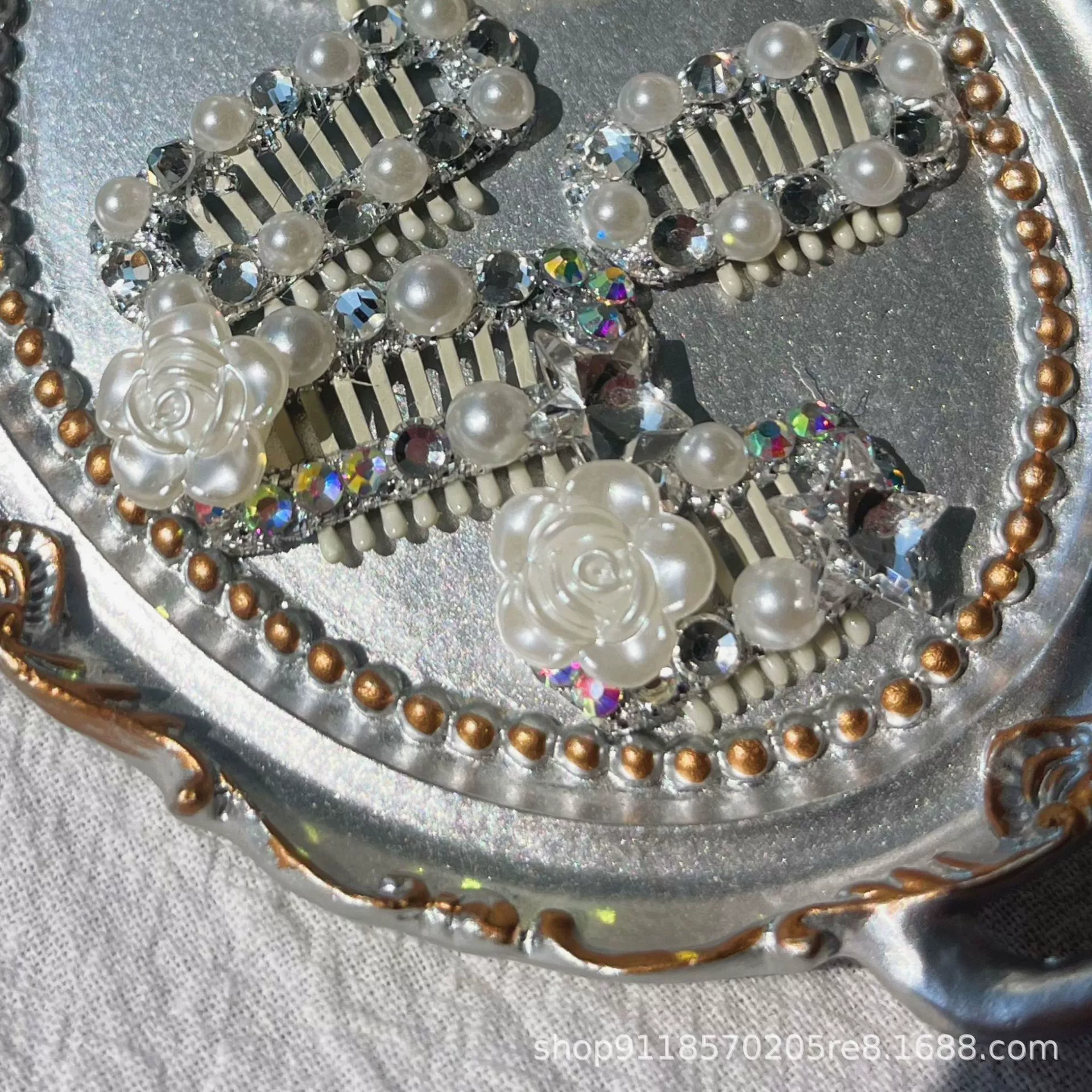 Сломанные волосы домашнее животное bb-клип бант для волос головной убор Йоркшир Мальцис, чем медведь Тедди милый собачий клип