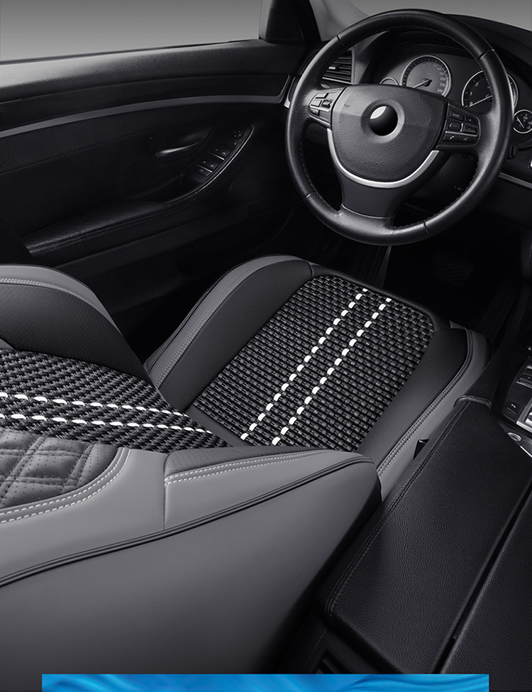 2025 Manufacturer Wholesale New Nappa Leather Diamond Seat Cover Ice Silk Four-Season Universal Car Five-Seater Cushion Seat Cover
