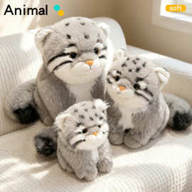 新品趣味兔狲玩偶公仔猫猫毛绒玩具一件代发礼物娃娃兔狲毛绒玩具
