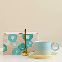 Кофейный креативный керамический набор, чашка для чая, подарок на день рождения