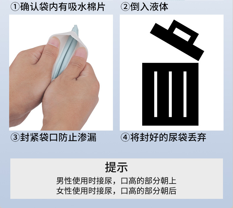 Emergency Urine Bag Disposable Car Urination Female Male Urine Driver Car Portable Children Traffic Jam Toilet