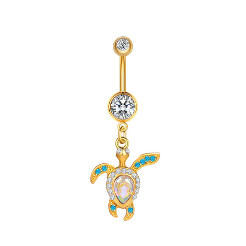 European and American Cross-border Supply Source Simple Multiple Fringe Stainless Steel Navel Ring Body Piercing Accessory Manufacturer
