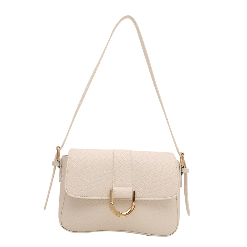 Bolsa de brazo de mujer trenzada retro 2025 primavera nueva bolsa de brazo en el temperamento bolso pequeño bolso cuadrado bolso mujer
