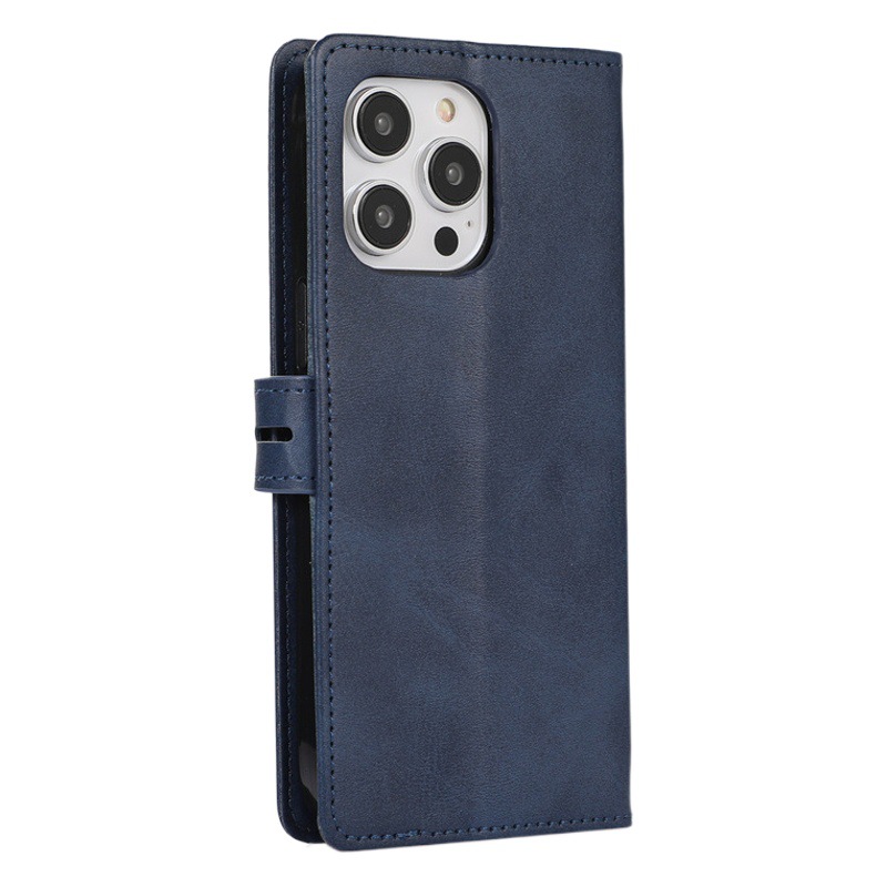 Adecuado para Apple 15 funda para teléfono móvil 14pro funda de cuero iphone16 funda protectora de billetera 11/12 tarjeta transfronteriza al por mayor