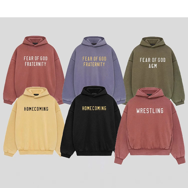 ESSENTIALS HH многострочная американская уличная толстовка с капюшоном Heavyweight FOG осенне-зимняя бархатная толстовка с капюшоном для мужчин и женщин модная