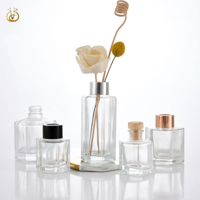 现货六棱香薰瓶 透明香薰玻璃瓶 100ml