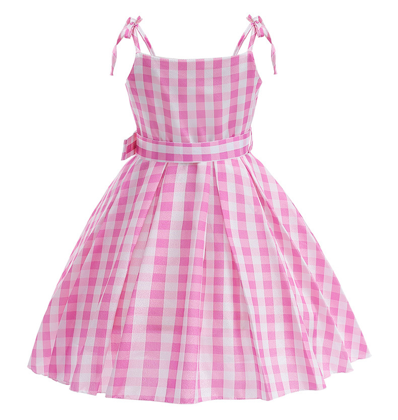 Elegant Princess Plaid Polyester Girls Dresses display picture 1