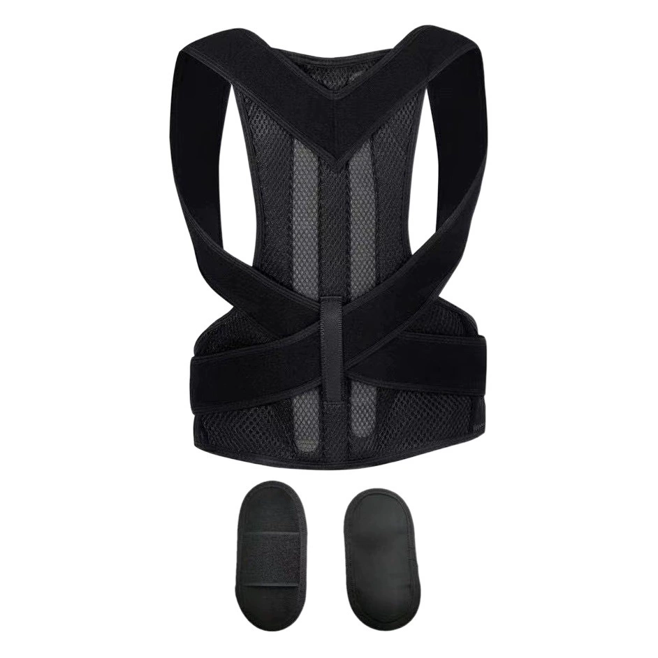 Киль Пояс для коррекции спины анти-горбатый пояс для коррекции осанки мужской и женский корректор позвоночника черно-белая поперечная лента невидимая коррекция