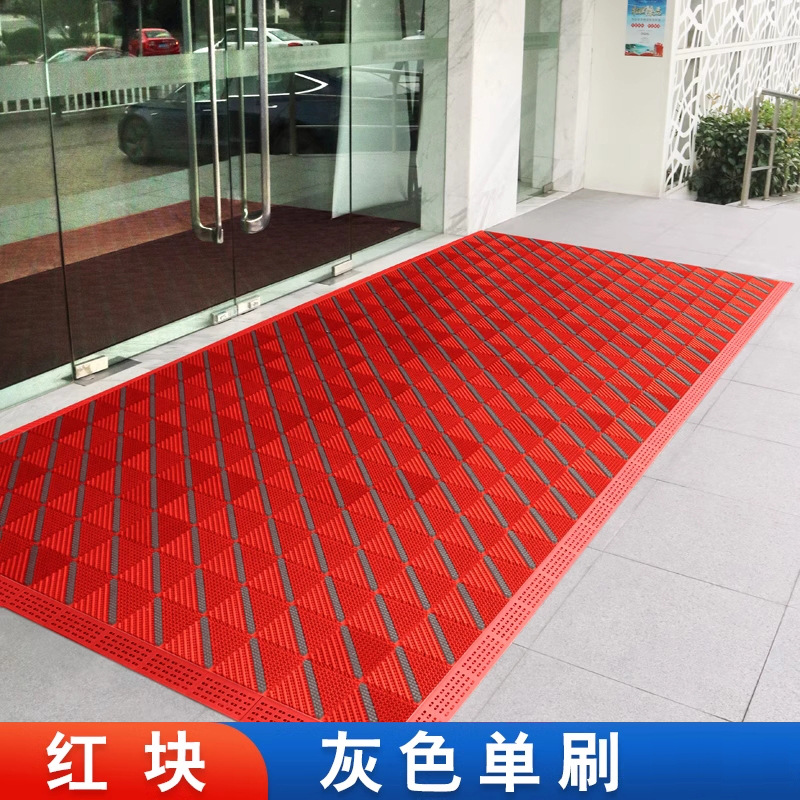 단일 브러시 - 빨간색 블록 회색 브러시